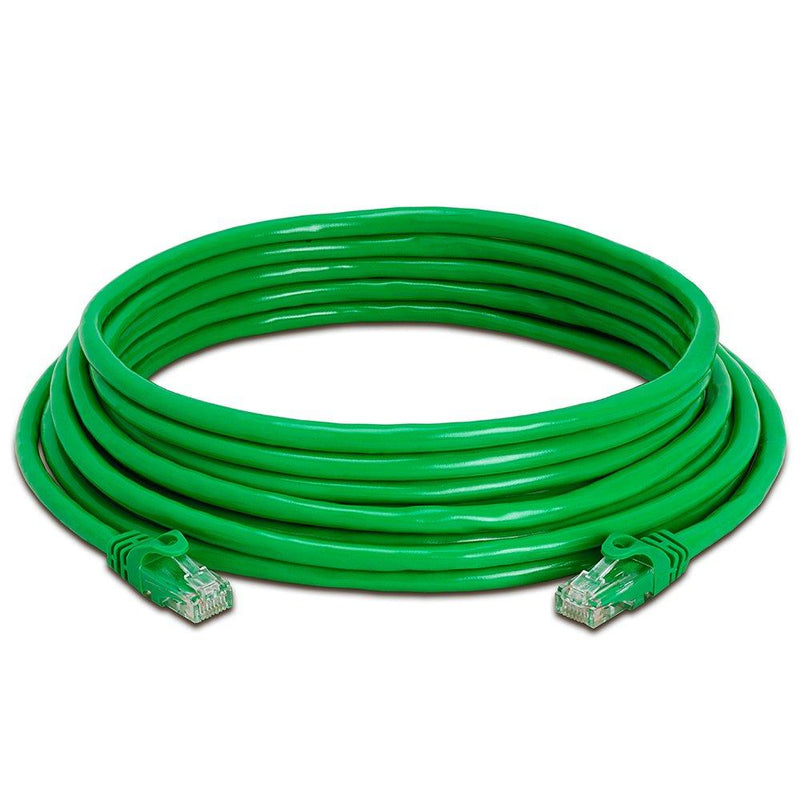 Cmple Cat6 Ethernet Cable 10Gbps - Computer Networking Cord with Gold-Plated RJ45 Connectors, 550MHz Cat6 Network Ethernet LAN Cable Supports Cat6, Cat5e, Cat5 Standards - 25 Feet Green 25FT