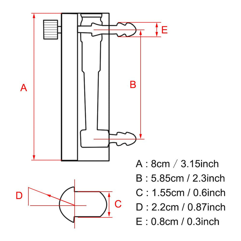 Gas Flow Meter, Oxygen Flow Meter LZQ-2 Flow Meter 0-3LPM Flow Meter with Control Valve for Oxygen/Air/Gas