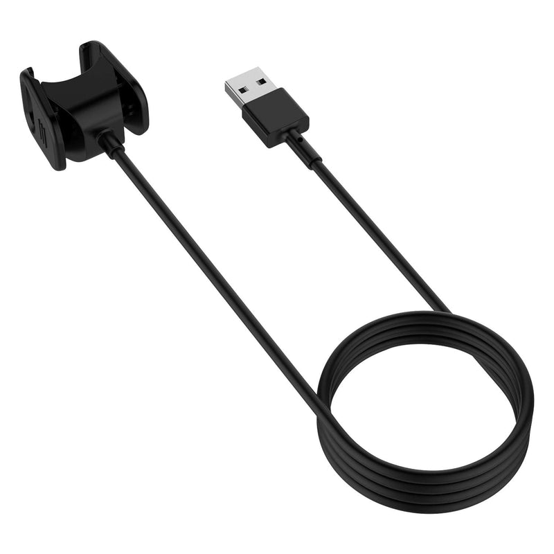 Smartwatch Charging Cable Compatible with Fitbit Charge 3/Charge 4 Charger, 2-Pack 3.3ft Replacement USB Charging Cradle Adapter Charger Cable for Fitbit Charge 3/Charge 3 SE Smartwatch