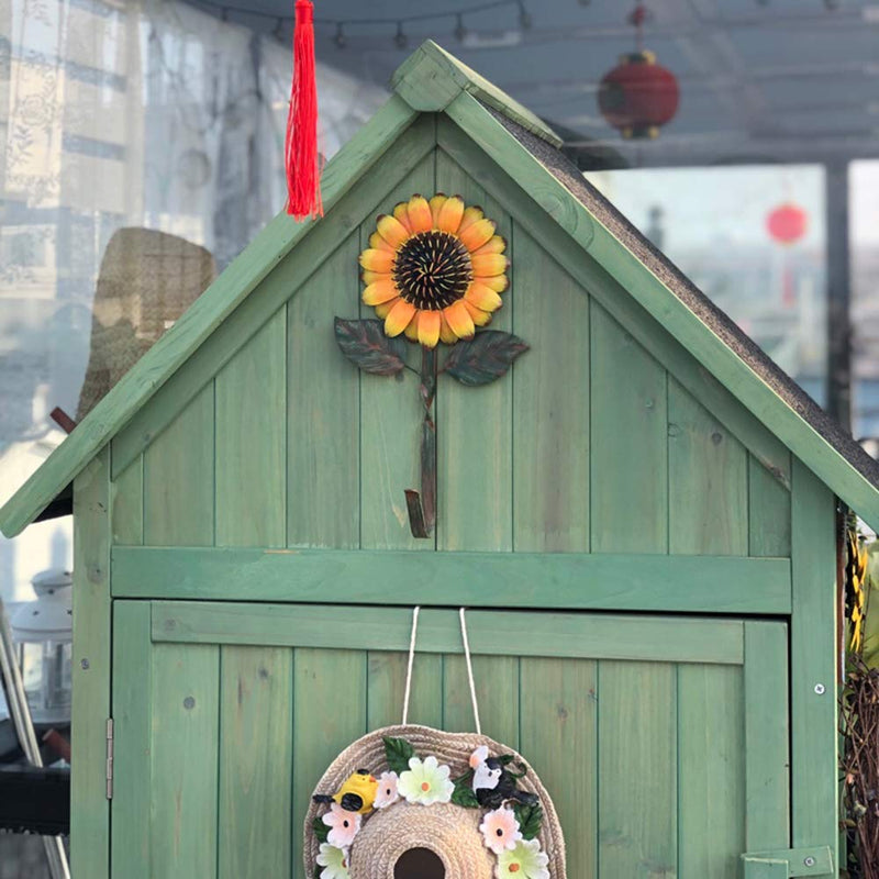 YK DECOR Decorative Metal Sunflower Hook for Hanging Coat Key Hat in Entryway Kitchen Office Garage Gift