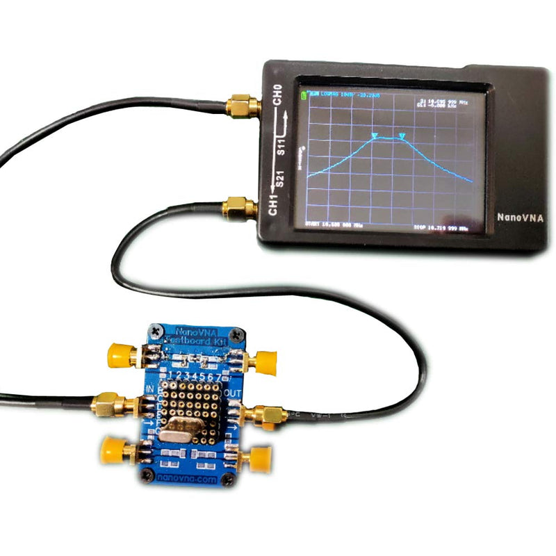 Nanovna Testboard Kit Network Analysis Test Demo Board Compatible with DIP Quickly Assemble a Simple RF Circuit and Evaluate Performance on The NanoVNA