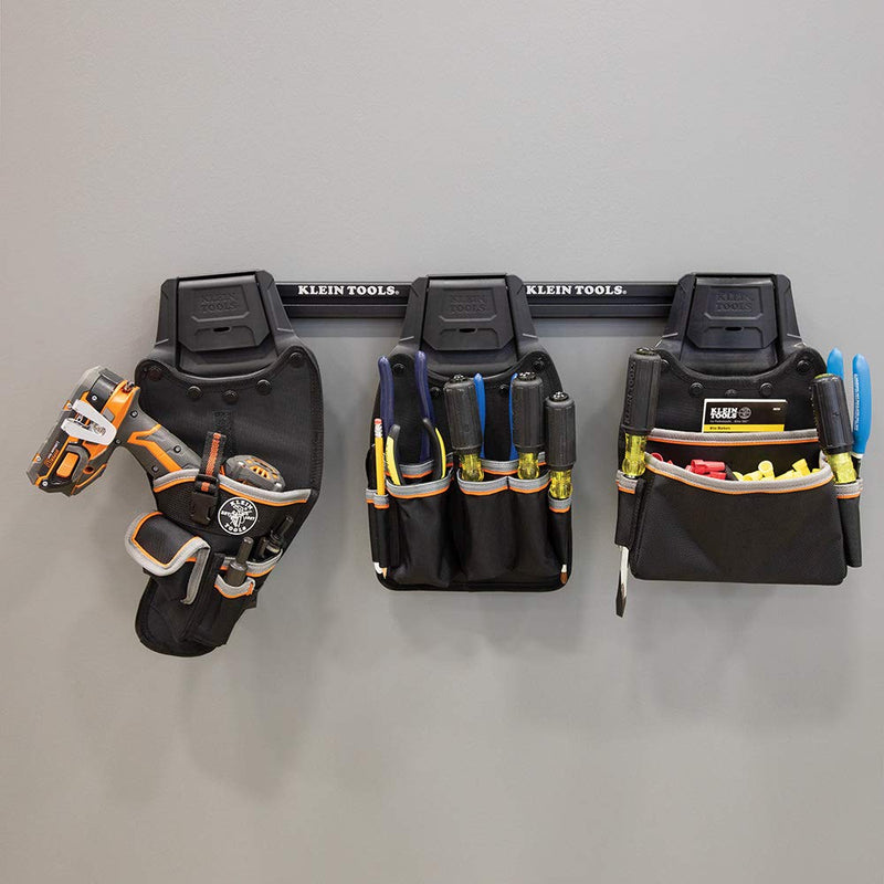Klein Tools 55917 Tool Pouch, Tradesman Pro Modular Drill Pouch with Belt Clip works with Klein Click Lock Modular Wall Rack and Tool Belts