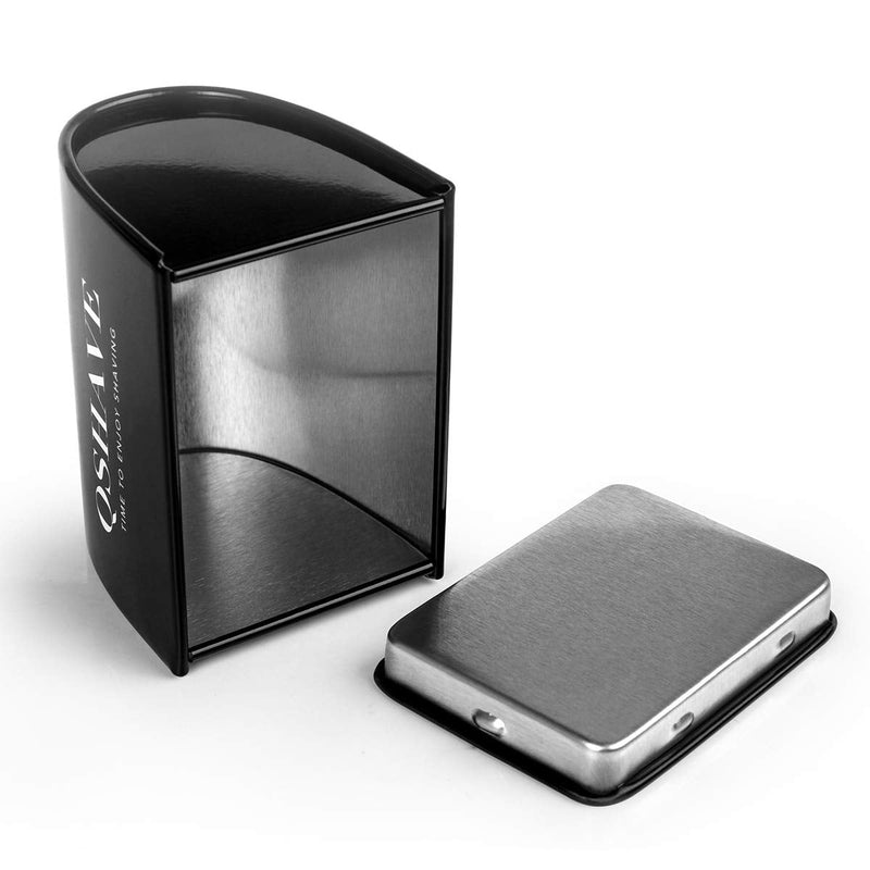 QSHAVE Blade Disposal Case Safe Storage Bank for Used Safety Razor Blades 1 Count (Pack of 1)