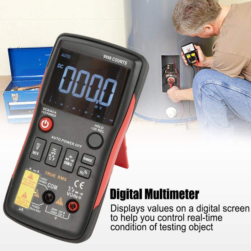 Digital Multimeter, ANENG Q1 True-RMS Voltmeter Ammeter Capacitance Meter Measurement Resistance Frequency 9999 Counts with Analog Bar Graph