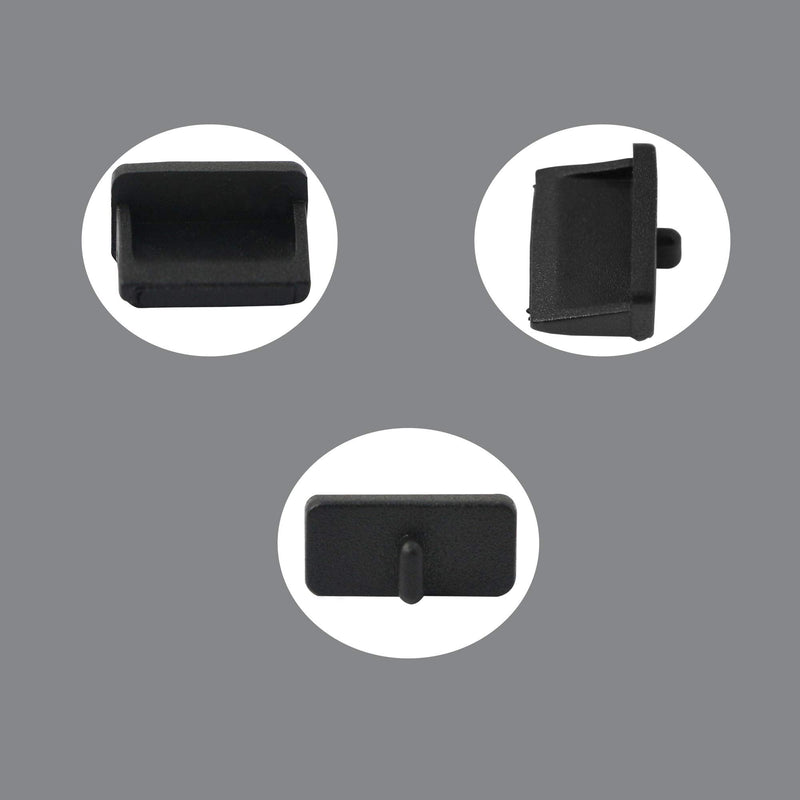 GINTOOYUN 50pcs USB Anti Dust Cap,Port Plug Cover for USB Type A Female End,Silicone