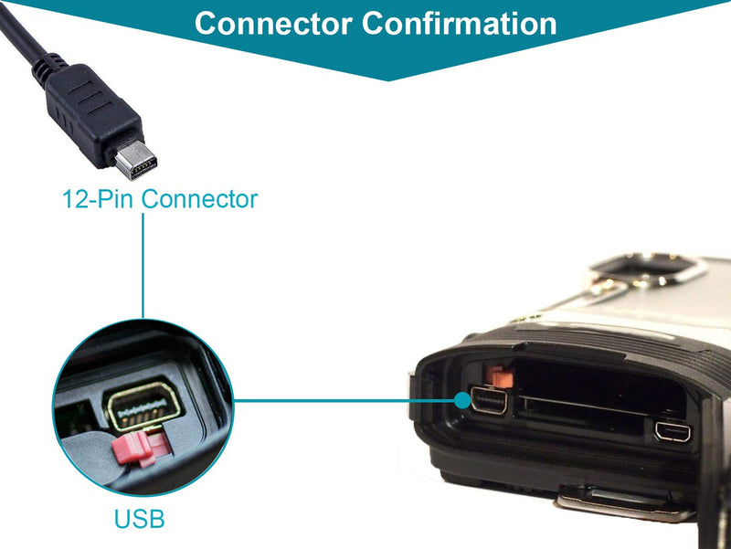 MaxLLToâ„¢ USB Battery Charger + Data SYNC Cable Cord for Olympus Camera Stylus TG-2 iHS TG-3
