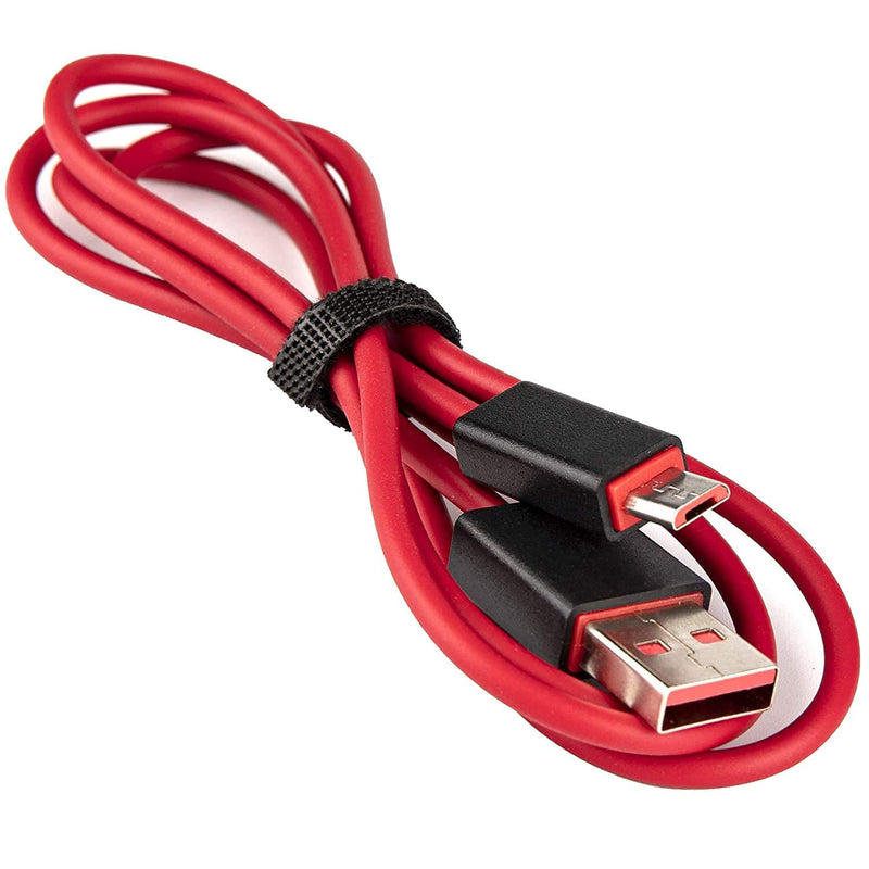 Replacement Charger Cable Power Supply Cord Compatible with Wireless Beats by Dr.Dre Powerbeats 2 Powerbeats 3 Solo Studio Headsets Earphones (Red/3.3ft) Red/3.3ft