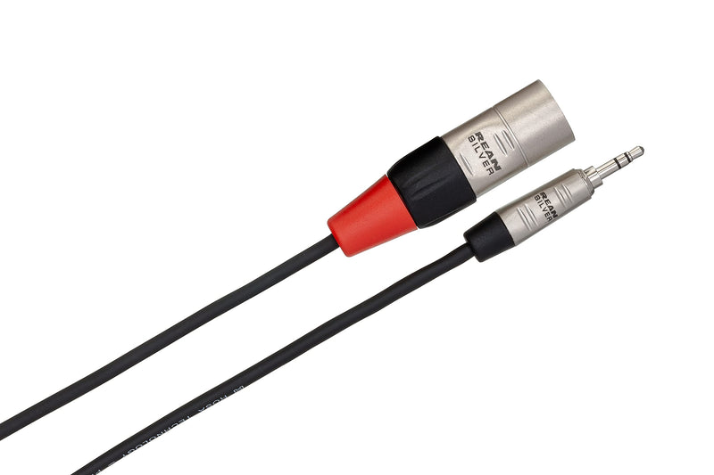 Hosa HMX-006Y 3.5 mm TRS to Dual XLR Pro Stereo Breakout Cable, 6 Feet