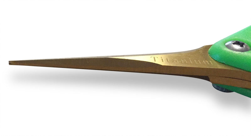 Happy Hydro Trimming Scissors with Straight Tip Titanium Coated Blades 1