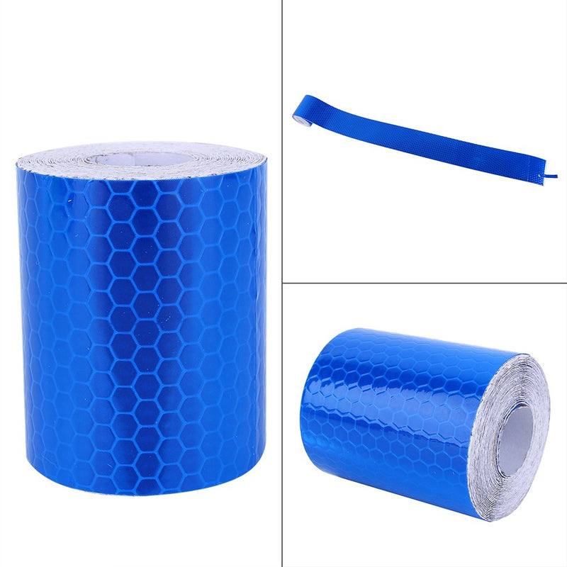 Yosoo 2inch Width 9.8ft Length Reflective Safety Warning Tape Film Sticker Conspicuity Tape Roll Blue