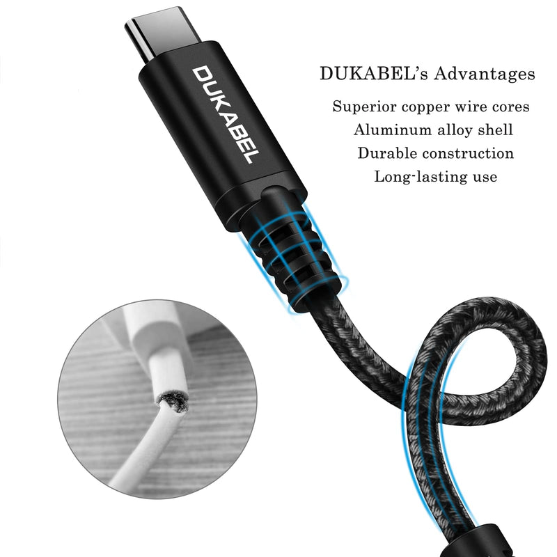 Type C to Aux Adapter, DUKABEL USB-C to Audio Jack with Upgraded DAC Chip for Samsung Galaxy S22 S21 S20 Ultra S20+ Note 20 Google Pixel 6 Pro/5/4/3/2 OnePlus 7T and More