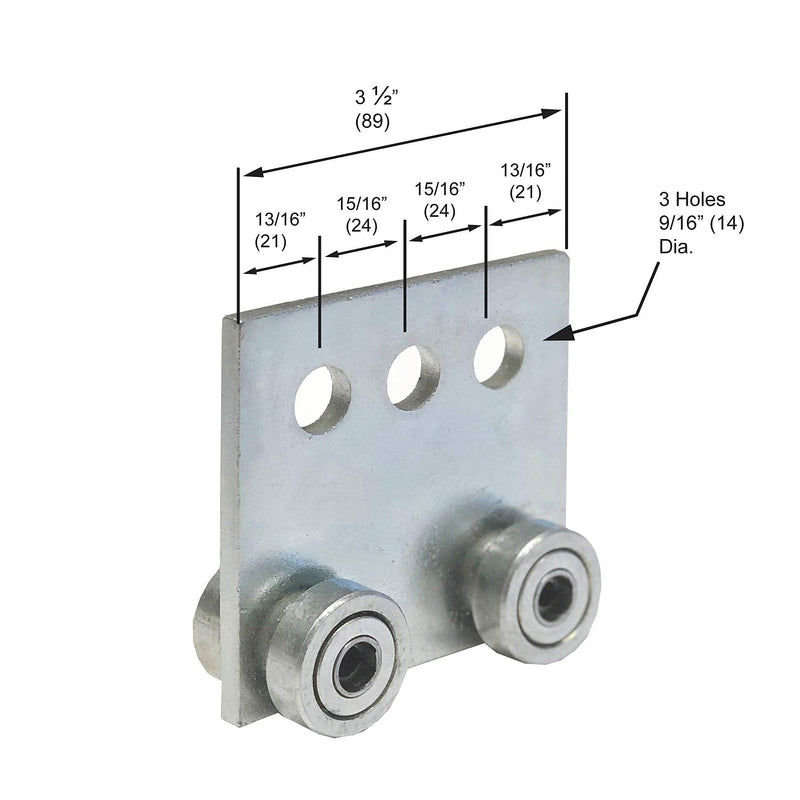 Andustrial - Four Bearing Trolley Assembly is Made with Hot-Rolled Carbon Steel (1) 1