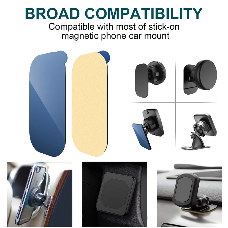 3M Vhb Sticky Adhesive Pads Replacement Mounting Tape 4 Pcs, APPS2Car Dashboard Sticker Pads for Magnetic Phone Car Mount,CarÂ MountÂ Adhesive,Double Sided 3M Adhesive Pads,Car Mount Sticker Tapes
