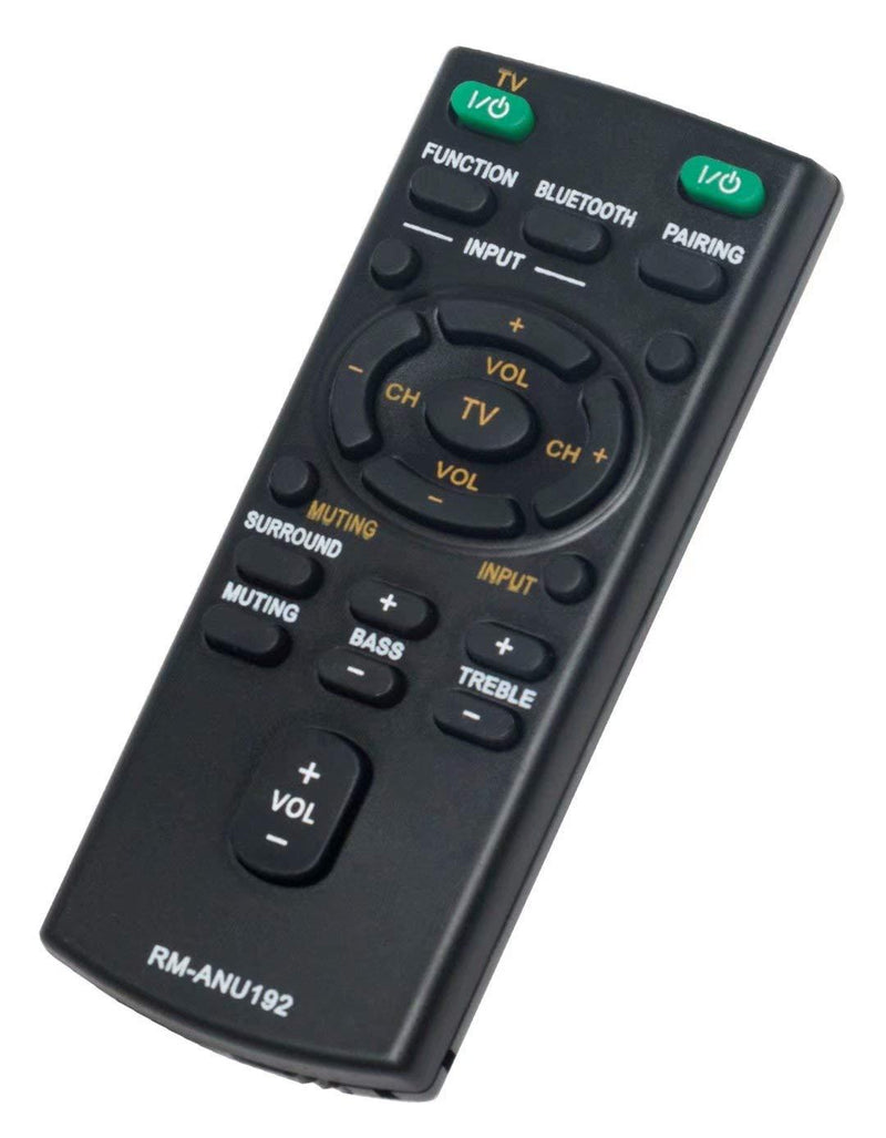 RM-ANU192 Replaced Remote fit for Sony Sound bar Remote Control RM-ANU192 SUB for RM-ANU191 HT-CT60BT SA-CT60BT SS-WCT60 SS-WCT60 HT-CT60 SACT60