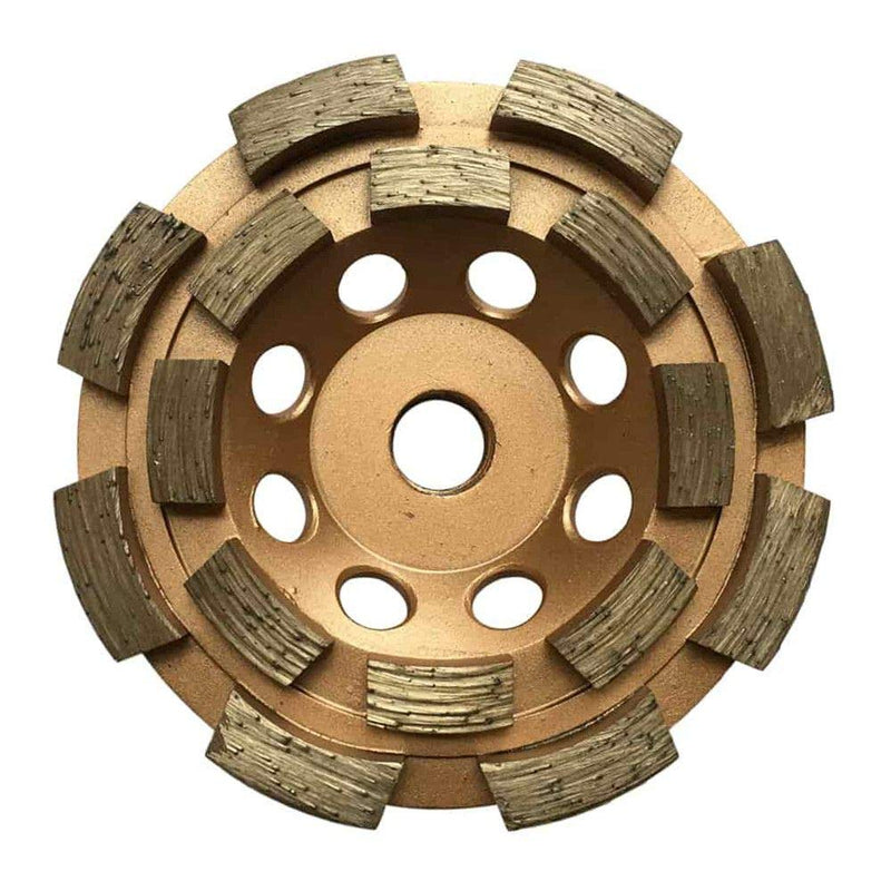 4" Diamond Cup Grinding Wheels for Concrete 16 Double Row Segments 5/8"-11 Arbor 4 inch 16 segments