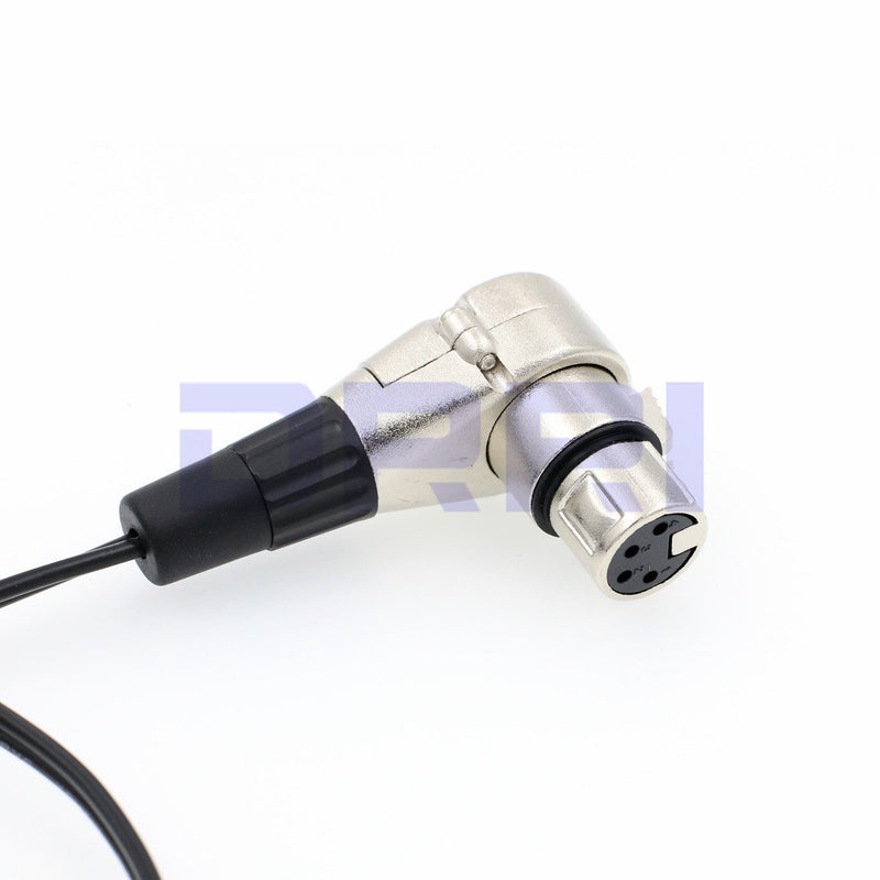 DRRI D-Tap to XLR 4-pin Female Right Angle Power Cable for DSLR Camcorder/ARRI Camera Monitor (R4xlr-Dtap TTC) R4xlr-Dtap TTC