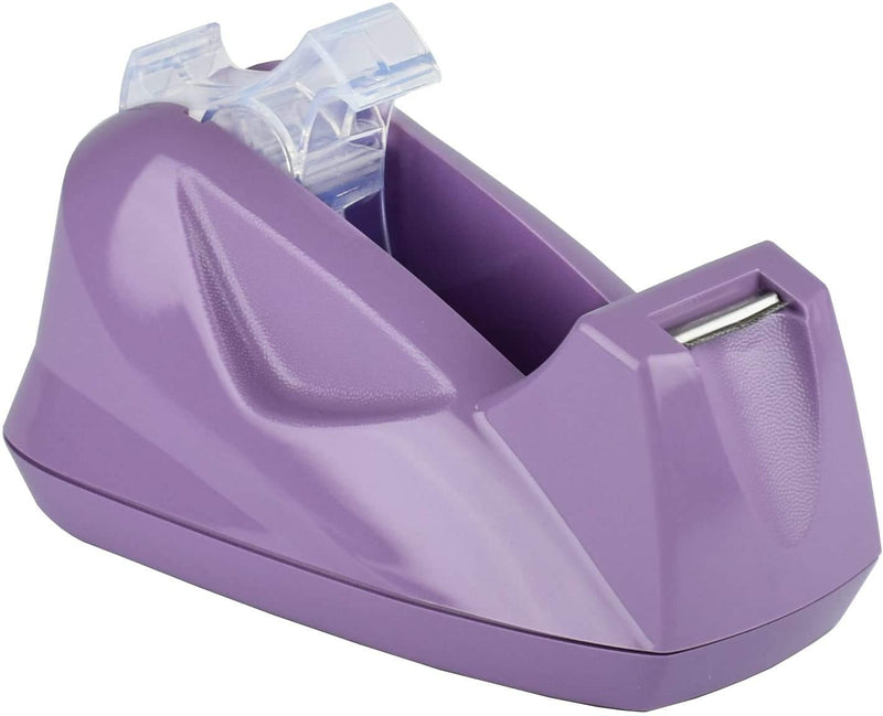 Acrimet Premium Desktop Tape Dispenser Jumbo Non-Skid Base (Heavy Duty) (Purple Color)