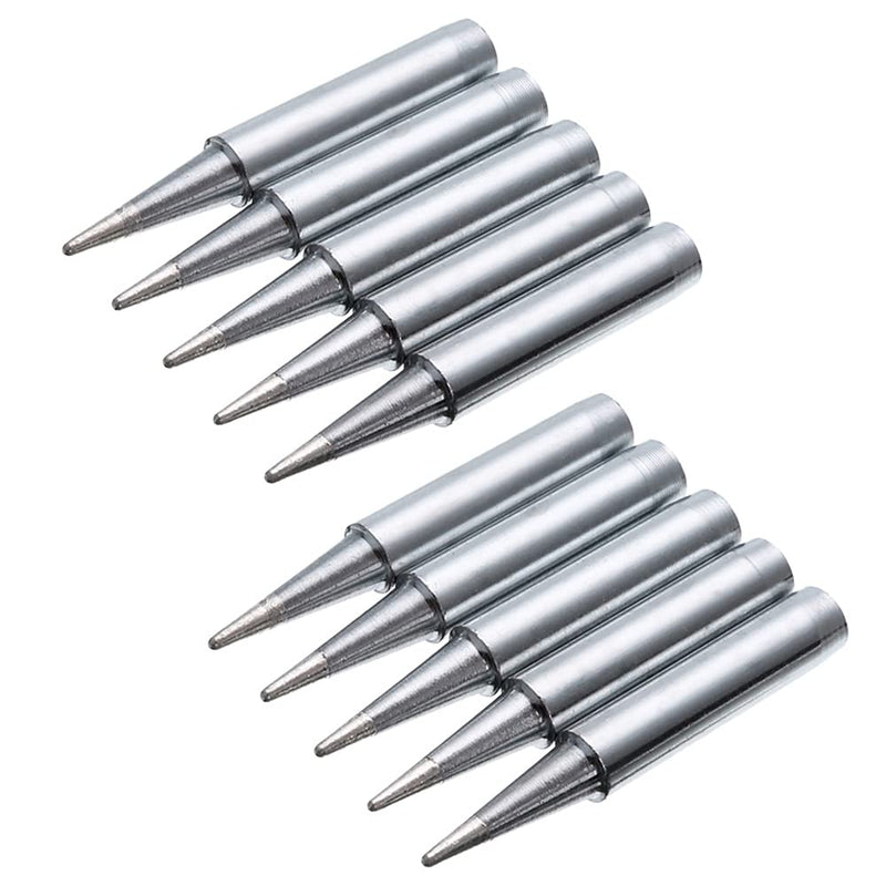 Saipor 10 pieces 900M-TB soldering tip replacement soldering tips set 900M soldering station tool (900M-TB)