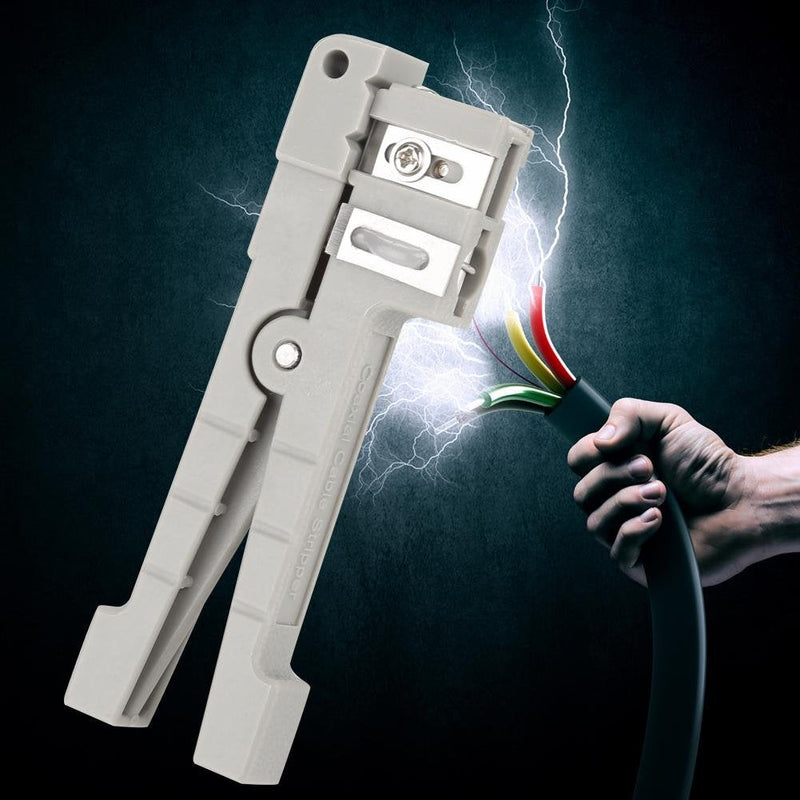 Fiber Optic Jacket Stripper Coaxial Cable Stripping Cutter Tool Cable Cutter Crimper 45-162