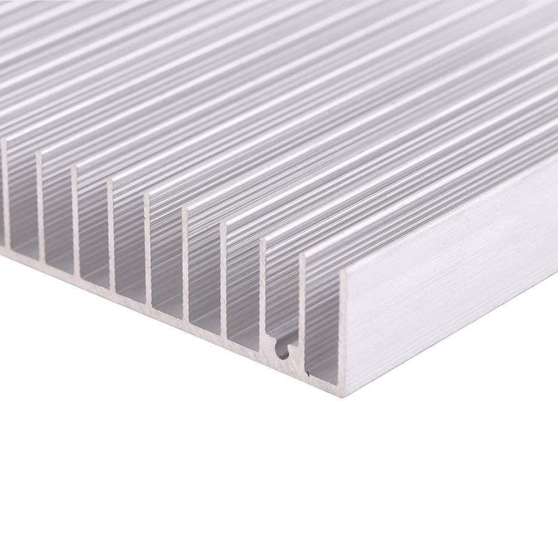 Aluminum heatsink, 100 * 100 * 18mm heatsink self-adhesive mini heatsink 1 piece heatsink good thermal conductivity heatsink cooling fin CPU cooler PC cooler