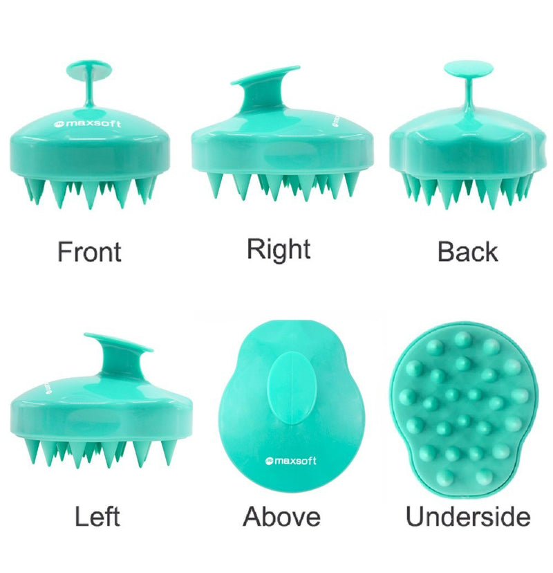Hair Scalp Massager Shampoo Brush, MAXSOFT Scalp Care Brush Light Green
