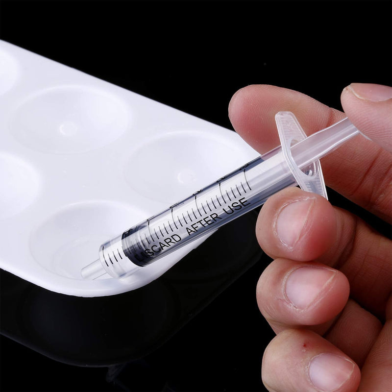 20 Packs Plastic Syringe with Measurement, Suitable for Measuring, Watering, Refilling(3 ml) 3 ml