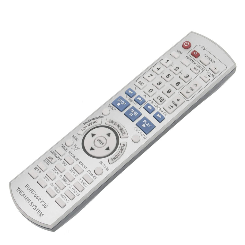 New EUR7662Y30 Replacement Remote Control fit for Panasonic DVD Receiver Home Theater Stereo System SA-HT740 SA-HT743 SA-HT940 SA-HT744 SA-HT740P SC-HT740 SC-HT940 SC-HT743 SC-HT744 SAHT743 SAHT940