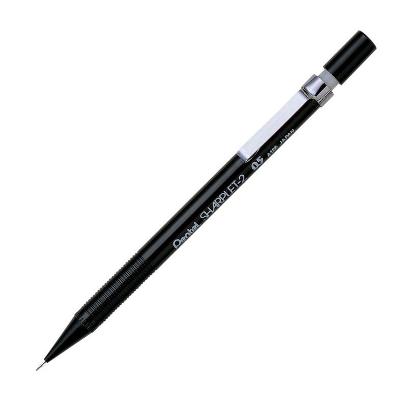 Pentel Sharplet-2 Automatic Pencil, 0.5mm Lead Size, Black Barrel, Box of 12 (A125A) 1