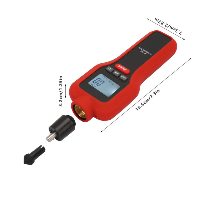 HT-522 Non-Contact Tachometer 2-19999 LCD Digital Pocket Rotation Gauge Rotate Speed Meter