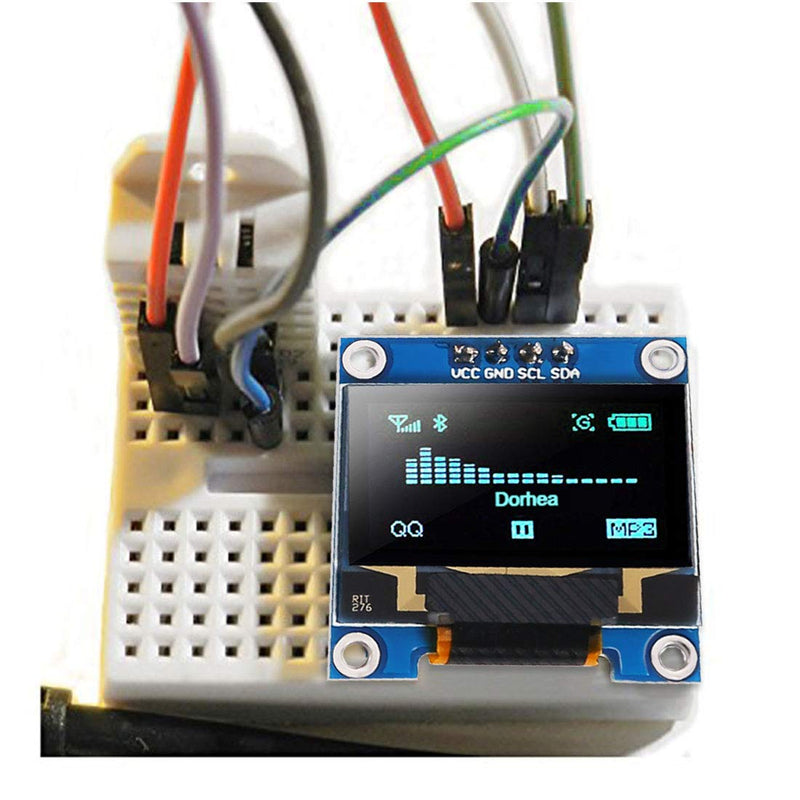 6PCS 0.96 OLED Display Module 128 x 64 I2C Display 0.96inch 12864 Blue or White OLED Module OLED Display IIC Serial Compatible with Raspberry Pi Ardu-ino Display and Microcontroller