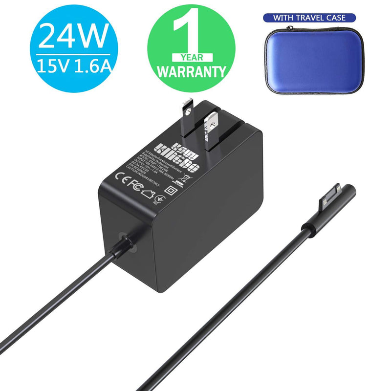 Surface Go Charger Surface Go 2 Charger, 24W 15V 1.6A Charger for Surface Go/Go 2 Surface Pro 4 Core m3 Surface Pro 3 Core m3 Surface Pro 2017 Core m3 Tablet Surface Laptop Core m3
