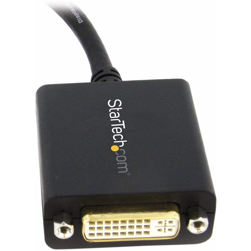 StarTech.com DisplayPort to DVI Adapter - DisplayPort to DVI-D Adapter Video Converter 1080p - DP 1.2 to DVI Monitor/Display Cable Adapter Dongle - DP to DVI Adapter - Latching DP Connector (DP2DVI2)
