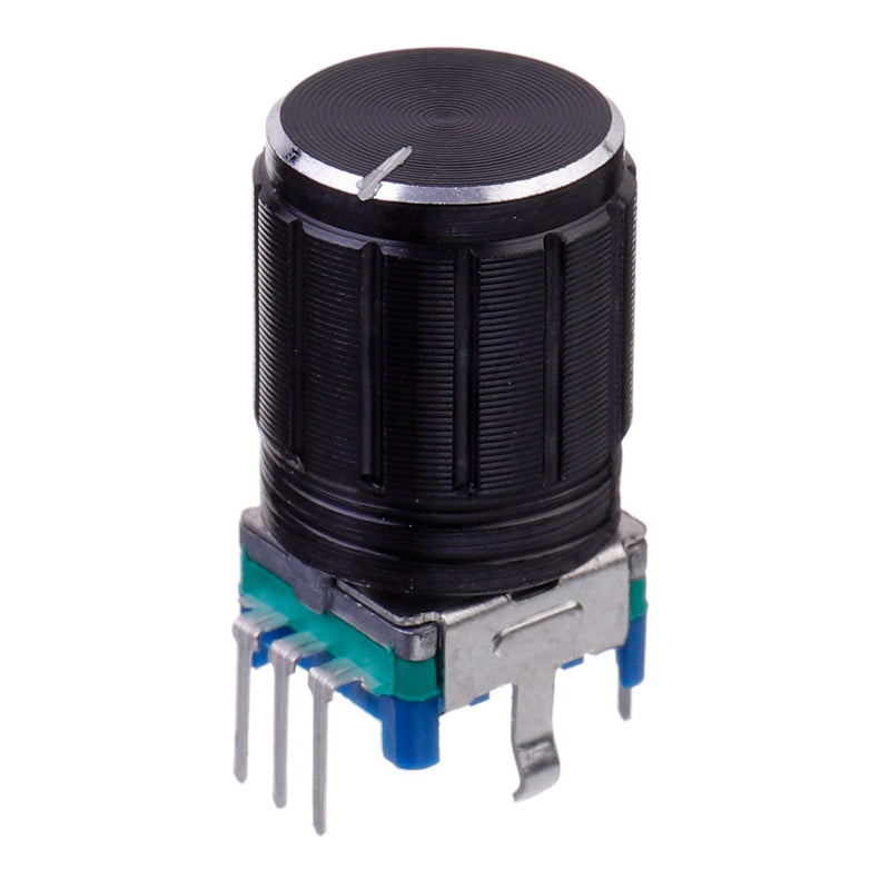 BOJACK EC11 Audio Digital Potentiometer 360 Degree 5 Pin Rotary Encoder Code Switch Potentiometer with Knob Cap(Pack of 5 Pcs)