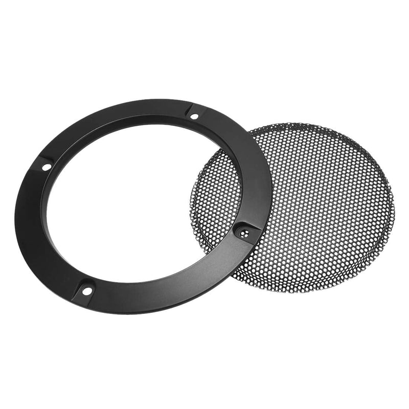 uxcell Speaker Grill Cover 4 Inch Mesh Decorative Circle Subwoofer Guard Protector Black