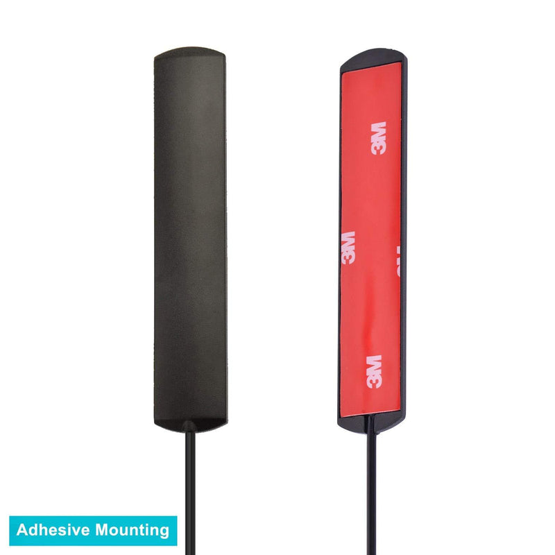 Bingfu Car Antenna Car Stereo FM AM Radio Antenna Car Adhesive Mount Hidden Patch Antenna for Vehicle Truck SUV Car Stereo in Dash Head Unit CD Media Receiver Player Audio HD Radio Tuner Amplifier Hidden Antenna