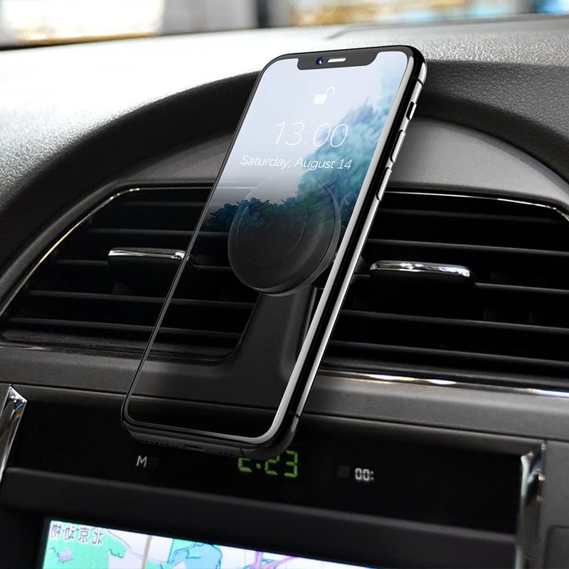 Car Magnetic Phone Holder, 360Â°Rotatable Cell Phone Holder for Car Air Vent, Compatible with Most 3-7" Mobile Phone iPhone 12/12 Pro/Pro Max/11/, Samsung Galaxy Devices, Car Accessories (Black) Black