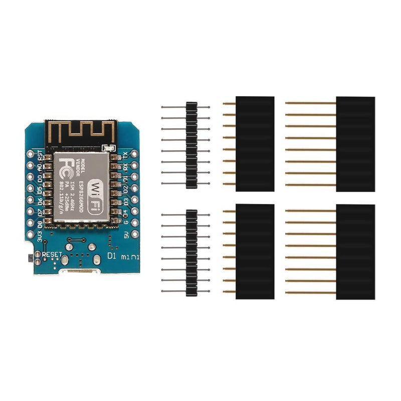 AITRIP D1 Mini WiFi Dev Board,Mini NodeMcu Lua 4M Bytes WLAN WiFi Internet Development Board Base on ESP8266 ESP-12F for Arduino, 100% Compatible with WeMos D1 Mini (Pack of 6) Pack of 6