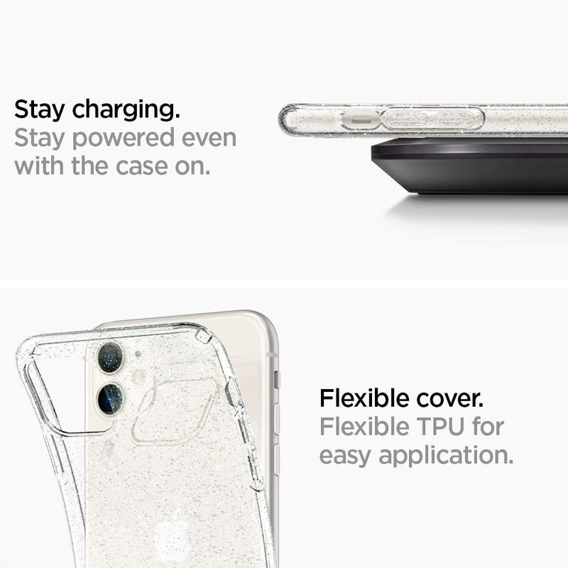 Spigen Liquid Crystal Glitter Designed for iPhone 11 Case (2019) - Crystal Quartz