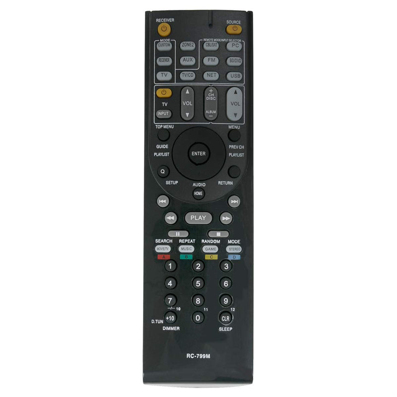 New RC-799M Replacement Remote Control fit for Onkyo HT-S3500 HT-R548 HT-RC330 TX-SR313 HTS3500 HTR548 HTRC330 HT-RC430 HTRC430 Audio Video AV Receiver