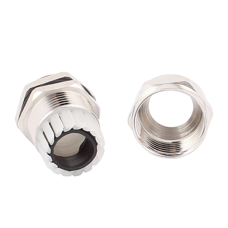 uxcell 3 Pcs PG13.5 Cable Gland Stainless Steel Waterproof Connector Fastener Locknut Stuffing for 6-12mm Dia Wire