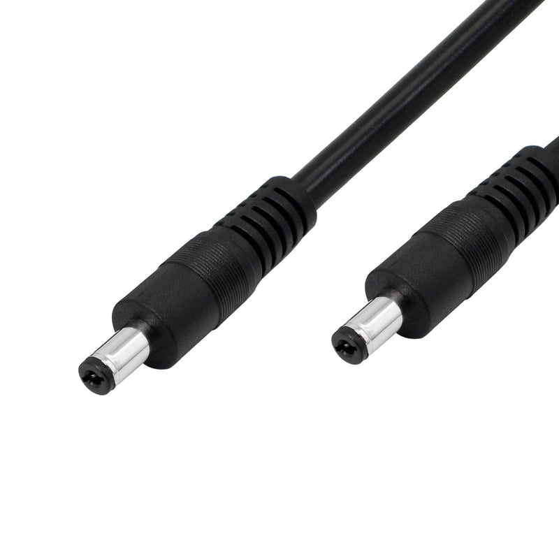 DC to DC Cable,3FT 18AWG DC 5.5MM x 2.1MM Male to Male Plug Power Adapter Cable for LED, CCTV, Car, Monitors,etc(2 Pcs)