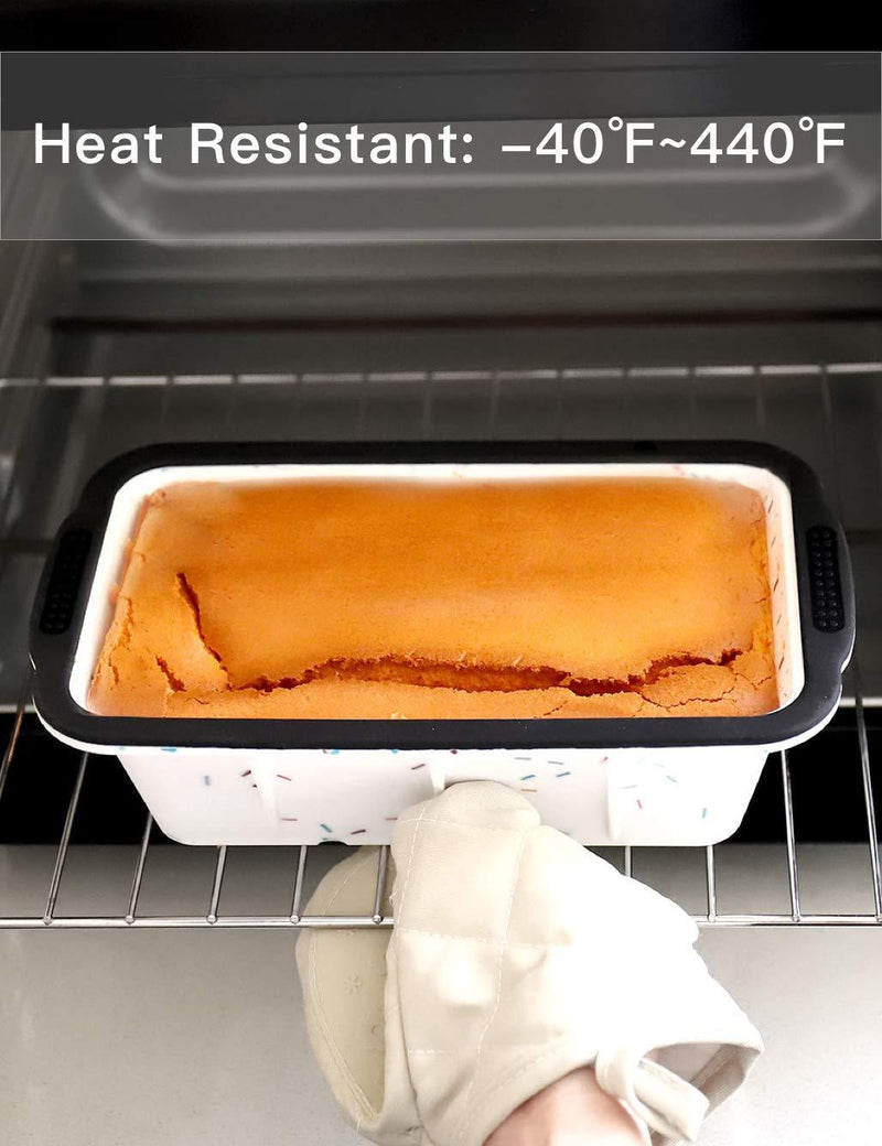 1.5 Pound Silicone Loaf Pan with Reinforced Steel Frame Inside,Non-stick Loaf Mould for Homemade Baking Cakes and Bread,BPA Free,Dishwasher,Oven and Microwave safer,Aichoof(1-PCS) 1-PCS, 1.5LB