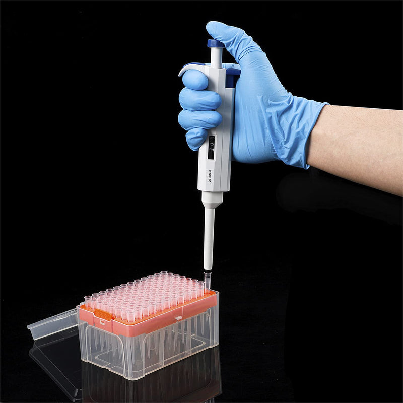 200uL Pipette Tips - Four E's Scientific Universal 200ul Pipettor Tips Racked Non-pyrogenic DNAse/RNAse Free Autoclavable 1 Rack 96 Tips Transparent