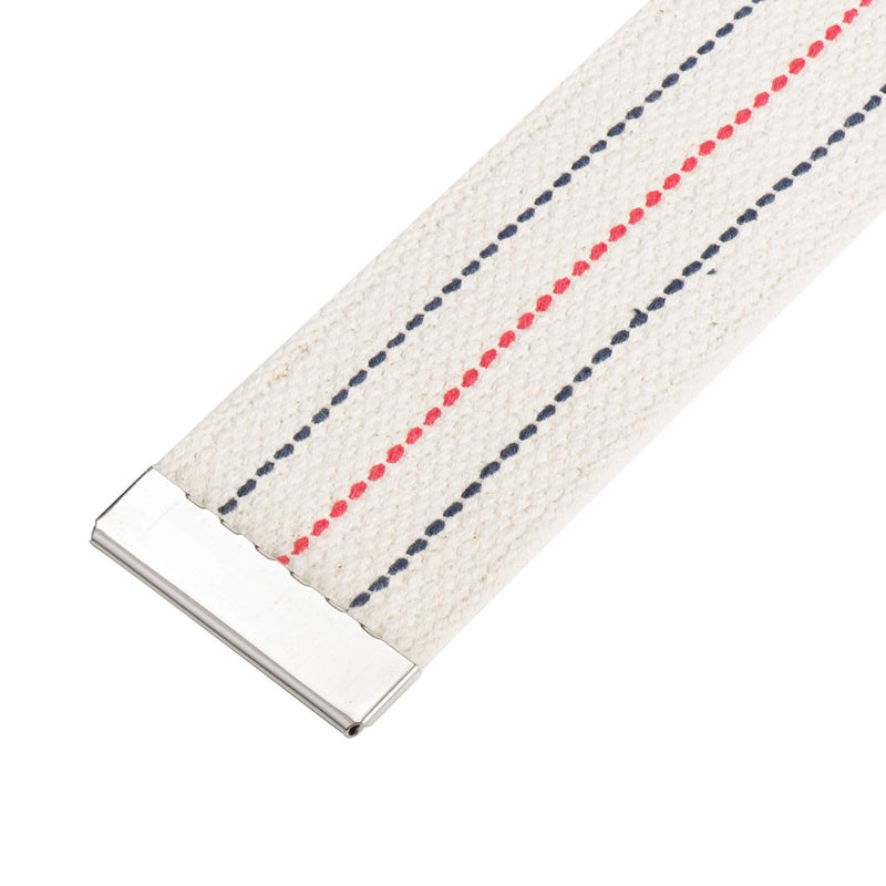 COW&COW Transfer and Gait Belt 60inch - Transfer Walking and Standing Assist Aid For Caregiver Nurse Therapist 2 inches- with Metal Buckle(Beige) Beige With Stripes 60 Inch (Pack of 1)