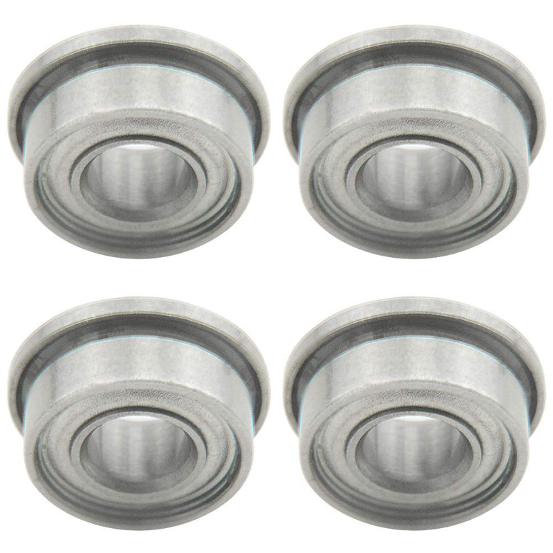 WMYCONGCONG 20 PCS F684ZZ Flanged Bearing 4x9x4mm Double Shielded Mini Ball Bearing for 3D Printer