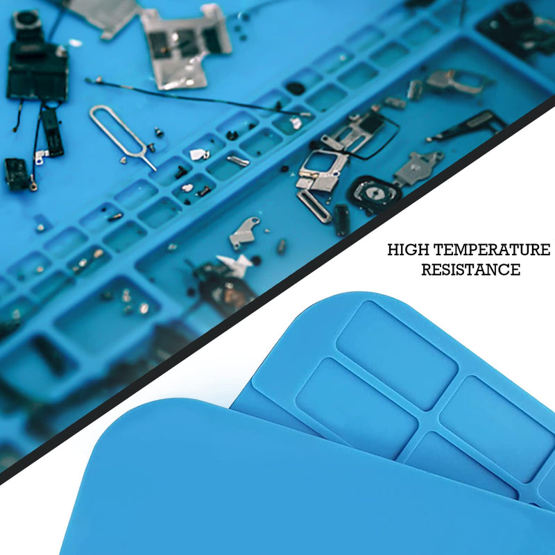 Heat Resistant Soldering Mat Silicone Soldering Mat 500℃ Heat Resistant Work Mat for Soldering Repair Tool Welding Electronic Repair Mat(30x20cm)