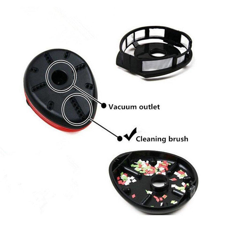 discoGoods Annoyed Prints Emoticon Pattern Battery Operated Desktop Vacuum Cleaner Mini Dust Cleaner (Red face) Red Face
