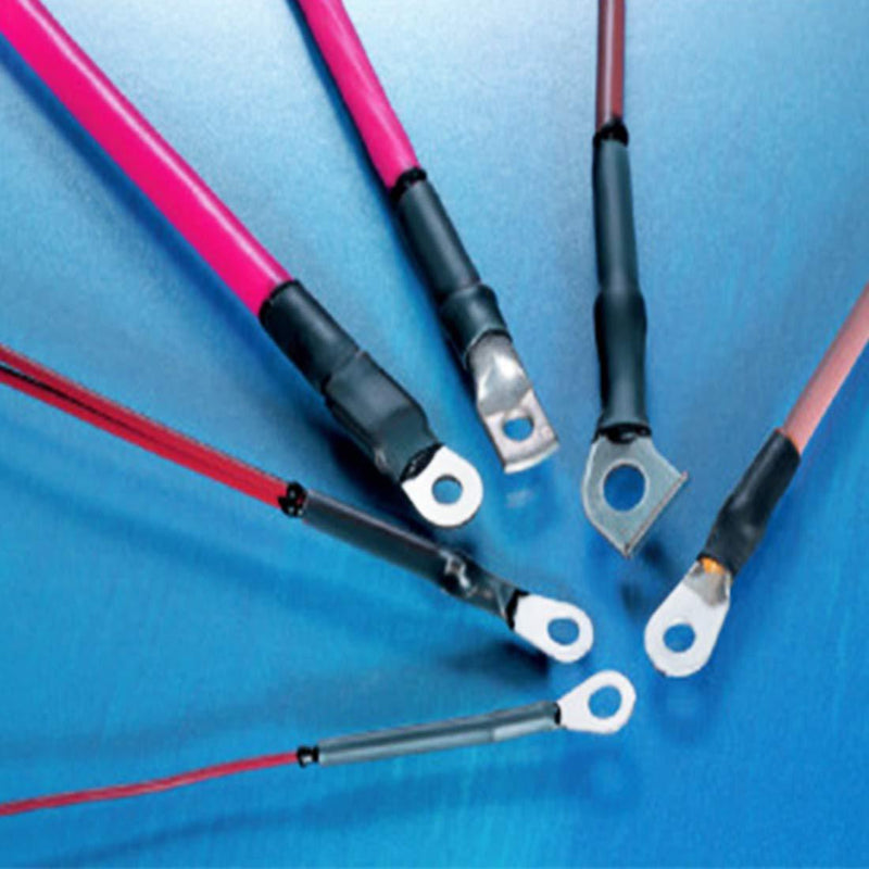 Ted Lele Dual-Wall 3:1 Adhesive Lined Heat Shrink Tubing, 1.5M/5FT, 12.7 mm, 1/2" Black and Red (12.7 mm, 1/2") 12.7 mm, 1/2"