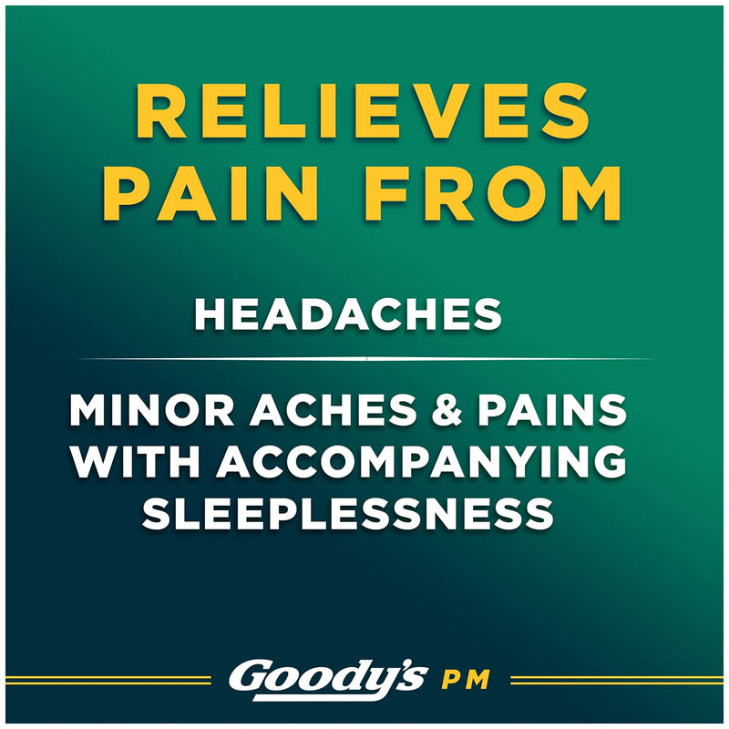 Goody's PM for Pain with Sleeplessness Nighttime Powder, 6 Powder Sticks, 12 Pack 6 Count (Pack of 12)