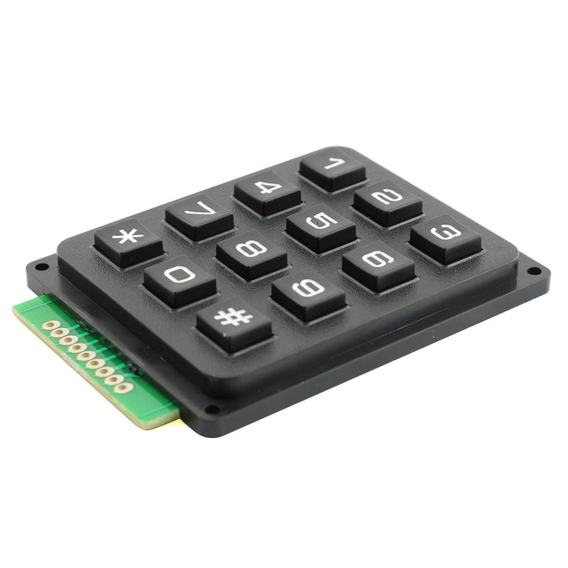 Tegg 1PC 3x4 Keypad MCU Board Matrix Array Switch Tactile Keypad 12 Button Phone-Style Matrix Keypad for Arduino Raspberry Pi